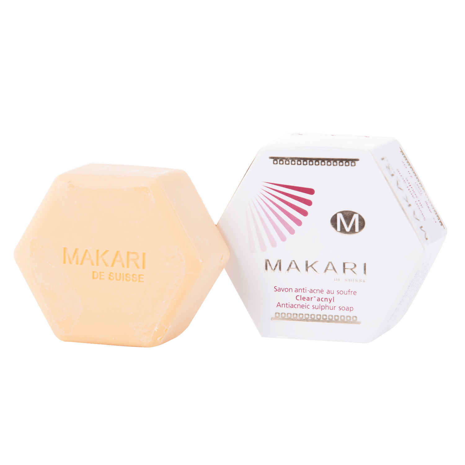 MAKARI - SULFUR ACNYL SOAP - Detoxifies. Controls oil. Reduces acne. For oily and acne - prone skin types - ShanShar Beauty : The world of beauty.