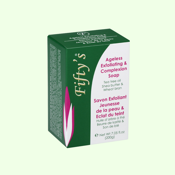 FIFTY'S BEAUTY - SAVON EXFOLIANT ET TEINT SANS AGE 200 g (7,05 oz)