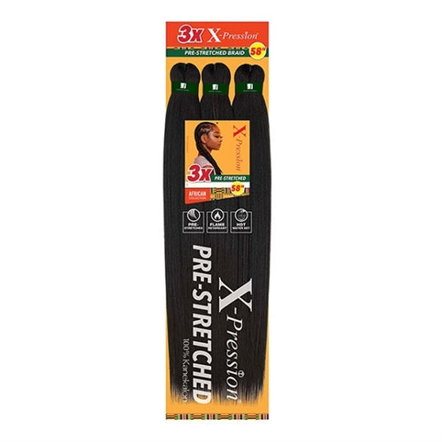 SB 3X X-PRESSION PRE-STRETCHED BRAID 58"