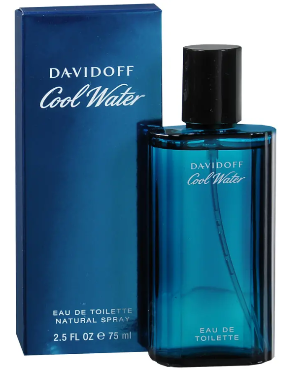 FRAG - Cool Water by Davidoff Fragrance for Men Eau de Toilette Spray 2.5 oz (75mL)