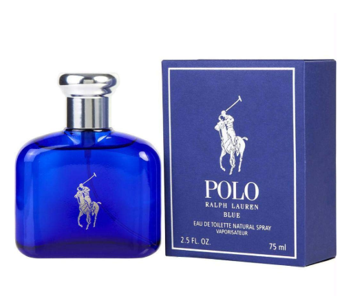 Polo Blue by Ralph Lauren Fragrance for Men Eau de Toilette Spray 2.5 oz (75mL)