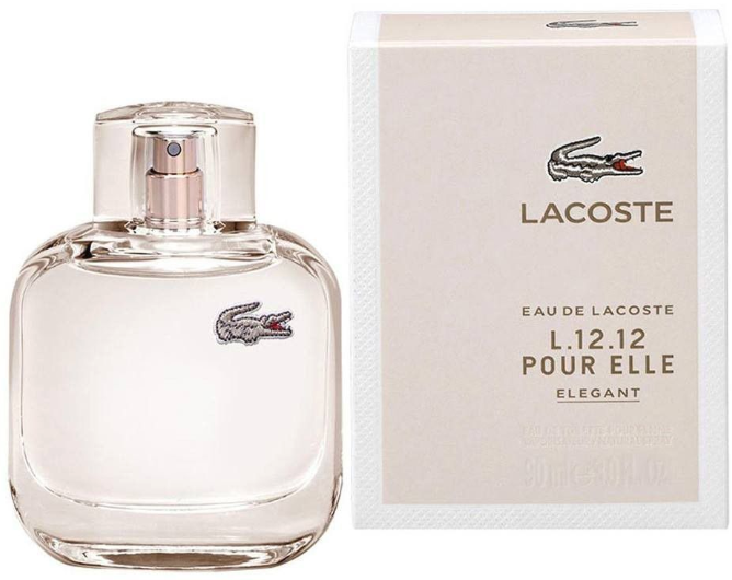 FRAG - Eau de Lacoste L.12.12 Pour Elle Elegant de Lacoste Parfum pour Femme Eau de Toilette Spray 3.0 oz (90mL)