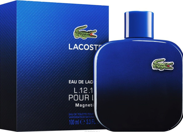FRAG - Eau de Lacoste L.12.12 Pour Lui Magnetic by Lacoste Fragrance for Men Eau de Toilette Spray 3.3 oz (100mL)